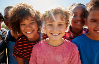 group of smiling children